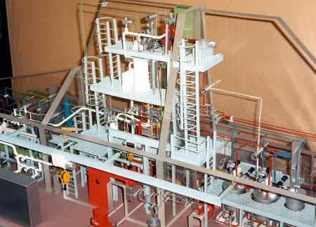 Model of vitrification facility